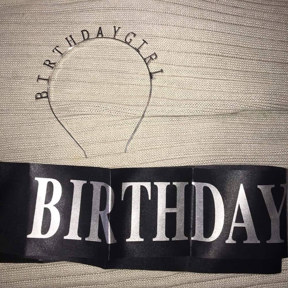 COPY - Birthday girl sash and crown.